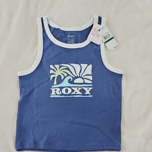 Roxy Navy Kids Tank Top with Graphic